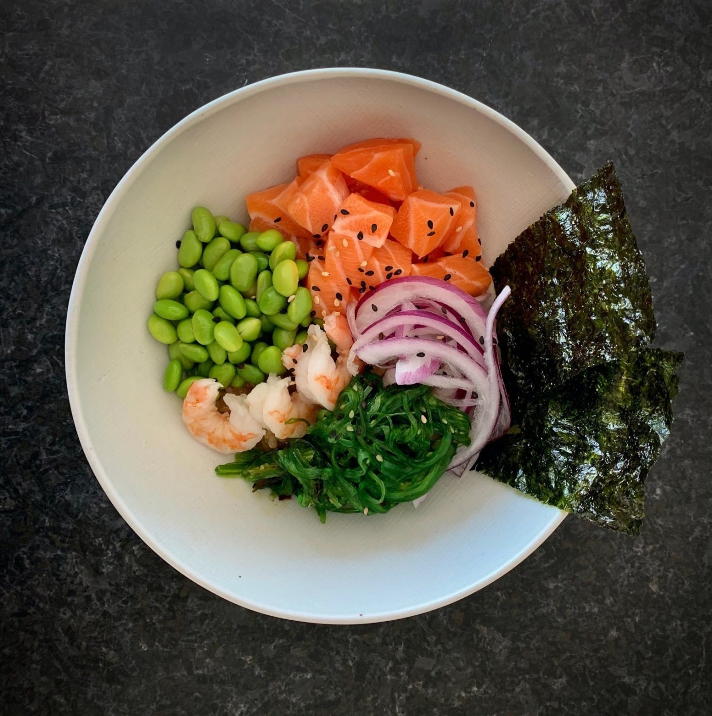 Colorful plated dish